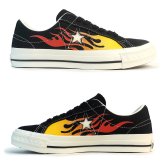 コンバース CONVERSE スニーカー メンズ レディース ローカット キャンバス ワンスター AGED IGNT ブラック/レッドフレイム ONE STAR AGED CANVAS IGNT