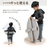 Noko　ミニテーブル　幅60 NKTB0349 完成品 テーブル シンプルスタイル ポップ 円形 アクリル キッズテーブル 子ども用 丸型 折りたたみ ローテーブル コンパクト メラミン天板幅60cm 奥行60cm 高さ27.5cm