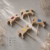 国産ヒノキのお馬さんメリーゴーランド｜木製インテリア・回転する木のおもちゃ｜出産祝い・誕生日プレゼント
