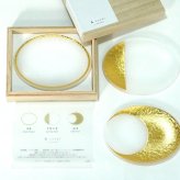 【箔 coval 3枚セット 木箱入り 】【ラッピング・熨斗対応可／桐箱でお届け】【結婚のお祝いに】おしゃれ 誕生日 両親 父 母 夫婦 祖父母 結婚記念日 父の日 母の日 敬老の日 特別 友達 カップル パートナー お揃い 家族 結婚祝い 新築祝い 和モダン 国内生産 内祝い 上品 優美 上司 先輩 後輩 新生活 小皿 まめ皿 ギフト プレゼント