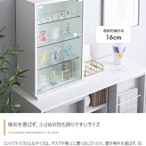 推し活 棚 推し活収納 卓上コレクションケース ディスプレイ収納 ショーケース コレクター シェルフ ガラス ラック キャビネット フィギュア プラモデル 飾る 飾り デスク 机 上 テーブル 奥行24 高さ60 幅40 新生活
