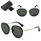 マックスマーラ サングラス MAX MARA MM0148-K/S 01A 57 サングラス ノーズパット MM0148K-01A-57 ブラック グレー ユニセックス