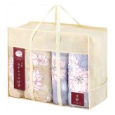 京都 洛中かすみ捺染 肌布団2P 敷パッド2P 計4点入 寝具 日本製 ふとん 敷きパッド 国産寝具【北海道・沖縄県・離島 配送不可】