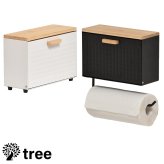 TREE マグネットマルチストッカー TRKS0245 マグネット収納 キッチンペーパーホルダー キッチン収納 シンプルスタイル モダン 角型 スチール 幅27.5cm 奥行11.5cm 高さ24.5cm 新生活
