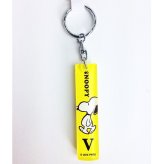 ピーナッツ スヌーピー アクリルスティックキーホルダー イニシャル V グッズ  (MCOR)