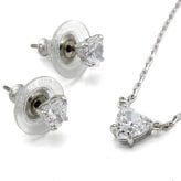 SWAROVSKI スワロフスキー ネックレス ピアス セット  5646751 Stilla アクセサリー シルバー レディース