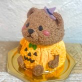 ハロウィンくまさんの立体ケーキ 誕生日 可愛い ケーキ 立体 動物 クマ くまさん  子供 人気 プレゼント ハロウィン パーティー 10月