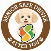 カーサイン 高齢者マーク SENIOR SAFE DRIVER シープー ステッカー シール 直径13cm 肉球 日本製 車