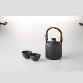 手付き燗冷器セット　いぶし 磁器 美濃焼 やきものの里から、暮らしを贈ります。　ギフト 食器 セット テーブルウェア