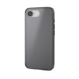 エレコム PM-A25SHVCKBK iPhone 16e ハイブリッドケース マットブラック(ラバーコート) メタルステッカー付