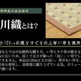 夏ラグ 夏用カーペット 掛川織 い草カーペット 『豊後』 江戸間2畳(約174×174cm）