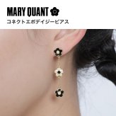【公式】MARY QUANT マリークヮント コネクトエポデイジー ピアス（ブラック×ホワイト） アクセサリー