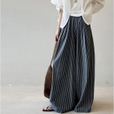 ワイドパンツ レディース 涼しい 通販 パンツ フレアパンツ ガウチョパンツ シフォンパンツ ロングパンツ ゆったり 大きいサイズ ストライプ ボトムス リラックスパンツ 夏 春 秋 女性 大人 きれいめ おしゃれ かわいい レディースファッション