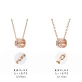 ゴールド ネックレス ハワイアンジュエリー ネックレス ゴールド ピンクゴールド ネックレス スクロールチューブ Lサイズ 14k k14カットあずきチェーン太1.4mm 長さ ギフトラッピング可能 メンズ レディース プレゼント ハロウィン 【品番：CG-GP126R-CH1020】