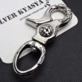 唐草 重厚 クロス キーリング キーホルダー キーフック クリップ 十字架 アラベスク キーチェーン silver シルバー 鍵 小物 メンズ 男性