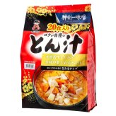 神州一味噌とん汁　生みそタイプ　20食入　豚肉と6種野菜　即席みそ汁　#577393