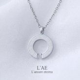 【レーザー刻印対応】【20文字まで刻印◎】ペアネックレス 名入れ ステンレス アクセサリー ダイヤモンド 馬蹄 ホースシュー アトラス ローマ数字 ペンダント メンズ レディース