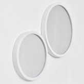 BF DECO 壁掛け丸ミラーSET W35/W28 BFMI0409 2点セット 直径35cm 直径28cm 2点セット ミラー 鏡 丸い 壁掛けミラー 玄関 円 直径38cm 直径28cm 飛散防止加工 ウォールミラー おしゃれ インテリア