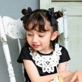 ヘアクリップ リボン かわいい 通販 Rora ドッティ 2個セット ヘアアクセサリー 髪飾り キッズ 子ども こども 女の子 ママ 姉妹 お揃い フォーマル カジュアル 卒園式 入学式 発表会 結婚式 可愛い おしゃれ 上品 キッズファッション