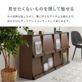 収納家具 ラック フラップ式 ディスプレイ 単品 2台セット RCC-1716 RCC-1716-2S ボックス収納 オープン棚 おしゃれ スリム 壁面 収納 ウォールシェルフ 本棚 雑誌 CD DVD 絵本 棚付き キッチン 子供部屋 一人暮らし