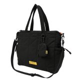 トートバッグ ショルダーバッグ 2way KiU キウ K477 キルティング スクエアバッグ メンズ レディース 大容量 14.5L A4 B4 14インチ パソコン入る 撥水 軽量 自立 斜めがけ 肩掛け ミニポーチ付き 大きめ 通勤 通学 おしゃれ 黒 ブラック レオパード アイボリー グリーン