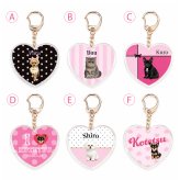【toutouPINK】うちの子グッズ・ペットのお写真で作るハートキーホルダー | お誕生日 母の日 父の日 敬老の日 還暦祝い クリスマスプレゼント