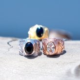 ハワイアンジュエリー ネックレス ステンレス リングネックレス ベビーリング スクロール ゴールド シルバー 金属アレルギー チェーン付き サージカルステンレス つけっぱなしOK プレゼント ペア