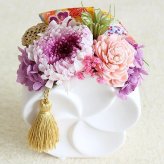 プレゼント ギフト 花 プリザーブドフラワー ハロウィン 七五三 いい夫婦の日 誕生日 プレゼント うめこ クリアケース付き お祝 ブリザーブド プリザ お花 妻 彼女 結婚祝 昇進 移転 開店 開業 還暦 古希 喜寿 傘寿 米寿 卒寿 白寿 百寿