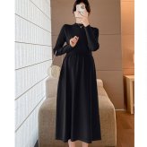 マタニティウェア 通販 マタニティ 妊婦服 プリーツワンピース 長袖ワンピース おしゃれ オシャレ ニットワンピース 上品 シンプル シンプル無地 通勤オフィス フォーマル 産前産後 お宮参り 秋冬用 おしゃれ上品 セレモニー
