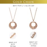 ゴールド ネックレス ハワイアンジュエリー ネックレス ピンクゴールド ネックレス 刻印 無料 誕生石入れ可 フルムーン ラウンド 14K K14 14k k14カットあずきチェーン太1.4mm ギフトラッピング可能 メンズ レディース ハロウィン 【品番：CG-GP120R-CH1020】