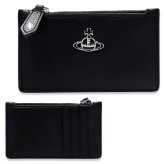 ヴィヴィアンウエストウッド 財布 フラグメントケース メンズ レディース Vivienne Westwood 51110039 S000D PF N403 ブラック RE-VEGAN カードケース コインケース 小銭入れ オーブ ロゴ 薄型 ミニ財布