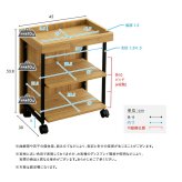 ワークアシストワゴン ヴィンテージ調 調節可能 サイドワゴン デスクワゴン キャスター付きワゴン 収納家具 サイドデスク デスクサイド収納 キャスター付き収納 デスク横収納 移動式収納 コンパクト リビング リビング収納 デスク収納 ワゴン収納 新生活