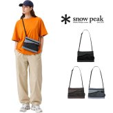 snowpeak Everyday Use Sacoche ショルダーバッグ サコッシュ 斜め掛け コンパクト 普段使い レディース メンズ ギフト プレゼント ブラック ac25su405
