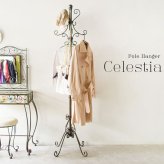 収納家具 ラック ポールハンガー ゴールド アンティーク 姫系 アイアン 玄関 おしゃれ 帽子掛け リビング スタンド 収納 コートハンガー スタイリッシュ 省スペース コンパクト スチール 組立式 工具不要 高さ180cm