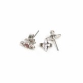 ヴィヴィアンウエストウッド ピアス Vivienne Westwood NANO SOLITAIRE EARRINGS 62010037-02P783 シルバー ローズ