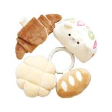 amanoppo あまのっぽ もちっとラトル こぐまくんの焼きたてパン | どうぶつ 動物 アニマル ガラガラ おままごと パン屋さん 布製 洗濯 洗える 赤ちゃん ベビー