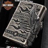 ZIPPO ハーレー ダビッドソン ジッポ ライター アンティークシルバー 銀古美 3面大型メタル 鷲 HARLEY-DAVIDSON 日本国内限定モデル かっこいい メンズ ギフト