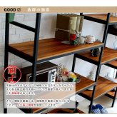 ラック 木製 アイアン シェルフ ブリック brick シリーズ5段 40×40×175 PRU-4040175 天然木 簡単組立 モダン アンティーク カフェ 収納 ウッド インテリア 棚 ブラウン オープン リビング 北欧 新生活