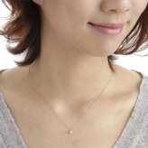 ネックレス レディース ダイヤモンド 0.25ct 純プラチナ Pt999 ペンダント 華奢 シンプル 誕生石 アクセサリー ギフト ジュエリー 宝石 贈り物 お祝い