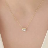 【無料ラッピング】  ヨンドシー 4℃ Spring Collection K10イエローゴールド ネックレス ホワイトトパーズ ブランド 正規品 新品 ギフト プレゼント 人気 おすすめ 誕生日 クリスマス 送料無料