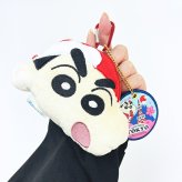 クレヨンしんちゃん 東京タワー チャーム付きダイカットポーチ