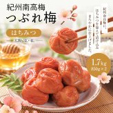梅干し 紀州南高梅 つぶれ梅 1.7kg 850g×2パック 塩分約3% 減塩 はちみつ梅 蜂蜜 大粒 3L 4L 訳あり 紀州 和歌山県産 お徳用 果肉たっぷり ご飯のお供 ギフト