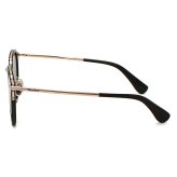 マックスマーラ Max Mara サングラス ノーズパッド UVカット アイウェア ボストン ウェリントン MM0147-K/S 01A 54 メンズ レディース ユニセックス ブラック+グレー 海外正規品