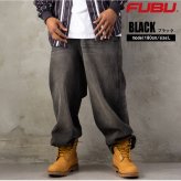 FUBU フブ ワイド イージーパンツ メンズ レディース fam-62504 バギーパンツ デニムパンツ ジーンズ 迷彩 カモフラ ルーズシルエット ストリート ヒップホップ ダンス カジュアル ボトムス M L XL XXL 2026FW Karlas