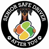カーサイン 高齢者マーク SENIOR SAFE DRIVER ドーベルマン ステッカー シール 直径13cm 肉球 日本製 車