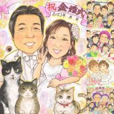 結婚記念日の記念に、家族の幸せな瞬間を似顔絵に残しませんか。 金婚式 似顔絵 プレゼント 手描き 贈り物 ギフト 名入れ 結婚記念日 誕生日 お祝い 長寿 ご両親 家族 祖父 ご夫婦 修正無料 下書き確認 名入れ 似てる 実績多数 一生もの 喜ばれる 長寿 一生もの 結婚50周年 宝物 感謝 快気祝い お祝いの品 オリジナル お祝い返し サプライズ 喜寿祝い 応援 還暦祝い 節目 同窓会 初任給