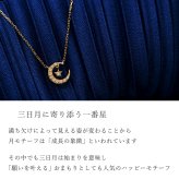 ダイヤモンド ネックレス 0.07ct 三日月 星 月 K10 K18 10K 18K 10金 18金 プラチナ 女性 レディース 誕生日 記念日 プレゼント ギフト 誕生日プレゼント 10代 20代 30代 40代 妻 彼女 スター ムーン ゴールド ホワイトゴールド ピンクゴールド イエローゴールド ダイヤ 揺れる アクセサリー アレルギー対応 金属アレルギー