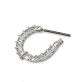 スワロフスキー SWAROVSKI ピアス フープピアス アクセサリー 5562126 Vittore hoop earrings ヴィットーレ シルバー