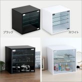 推し活 棚 推し活収納 コレクションキューブラック 深型タイプ QCLR-D29--WH ホワイト 深型 ホームテイスト コレクション キューブラック アイドル フィギュア アクスタ トレカ ガラス扉 展示 キューブ 新生活