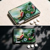 ミンティアケース『句』名入れ 職人 手作り ハンドメイド 送料無料 伝統工芸 立体樹脂 金彩 桜 和モダン 和柄 和風 和雑貨 和小物 ギフト プレゼント フリスク